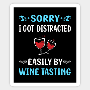 Distracted Wine Tasting Sticker
